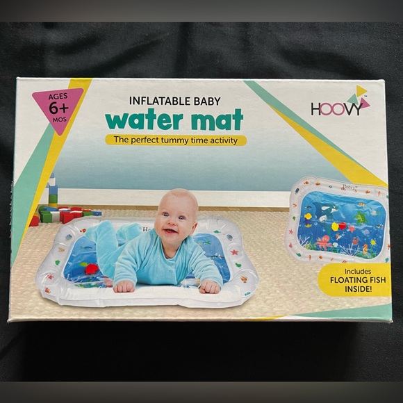 Hoovy Inflatable Tummy Time Water Play Mat Ocean Theme Toy for Baby 0-18 Months - Picture 9 of 11